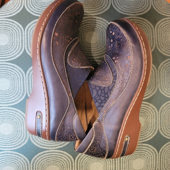 Spring Steps L'Artiste Navy Burbank Clogs - Sz 41 EU - Picture 6 of 13